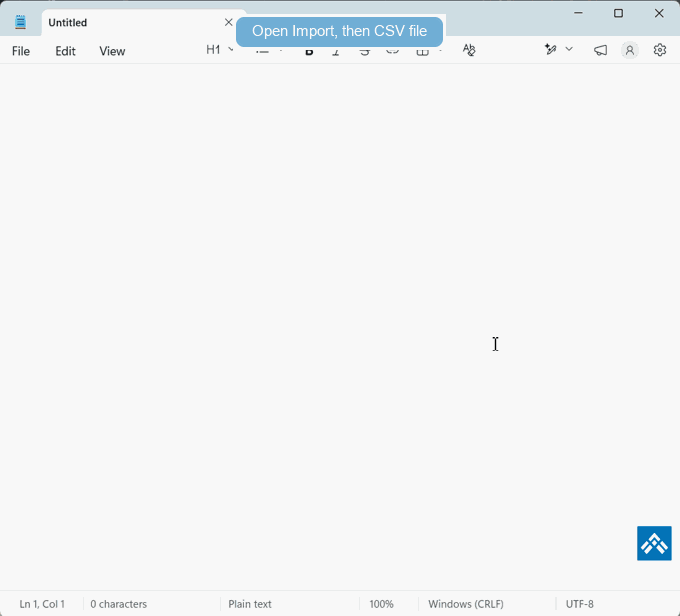 Importing a CSV file into ActiveWords 5