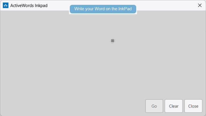 Opening and using InkPad in ActiveWords 5